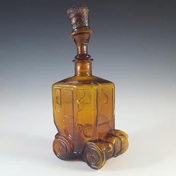 (image for) Empoli Italian Brown Glass Comical Car Decorative Bottle
