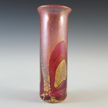 (image for) Isle of Wight Studio / Harris Golden Peacock Pink Glass Vase