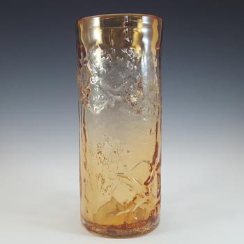 (image for) MARKED Wedgwood / Stennett-Willson Topaz Glass Textured Vase RSW25