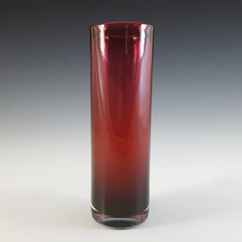 (image for) Wedgwood RSW20/1 Cranberry Glass Cylindrical Vase - Marked