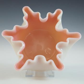 (image for) Welz Victorian Uranium Custard Glass Uranium Ivory Posy Vase