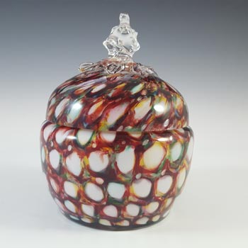 (image for) Welz Czech / Bohemian Honeycomb Spatter Glass Bowl