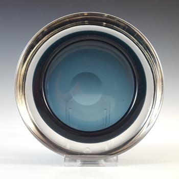 (image for) Whitefriars #9665 Indigo Blue Glass Vintage Bowl / Ashtray