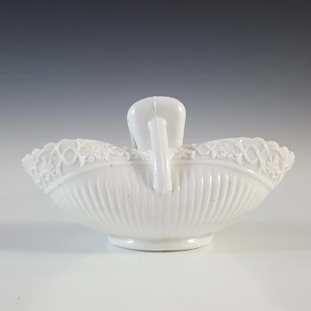 (image for) MARKED Sowerby #1403½ Victorian White Milk Glass Basket Bowl