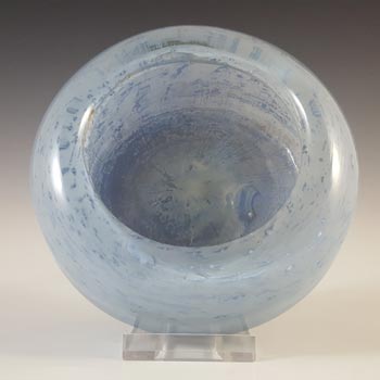 (image for) Nazeing? British Clouded Mottled Blue Bubble Glass Bowl