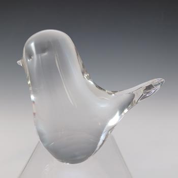 (image for) MARKED Wedgwood Clear Glass Bird Paperweight RSW70