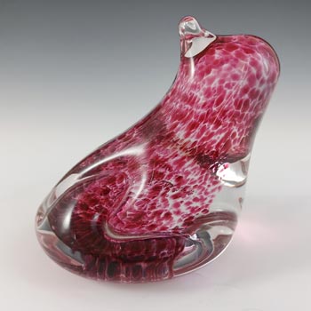 (image for) Wedgwood Speckled Pink Glass Frog RSW404 - Marked