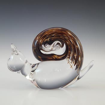 (image for) Wedgwood Speckled Brown Glass Snail RSW268 - Marked