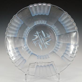 (image for) Brockwitz #51024A Art Deco Blue Glass 'Meissen' Bowl