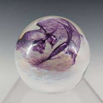 MARKED Caithness Vintage Purple Glass "Pixie" Paperweight