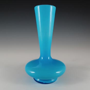 (image for) Empoli Italian Scandinavian Style Blue Cased Glass Vase