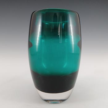 (image for) Whitefriars #9587 Cased Green Glass Ovoid Vase