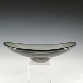 Whitefriars #9663 Willow Grey Vintage Glass Bowl