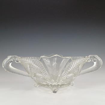 (image for) Brockwitz Large Art Deco Glass Serpent Centerpiece Bowl