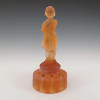 Cambridge Glass Art Deco Nude "Draped Lady" Figurine