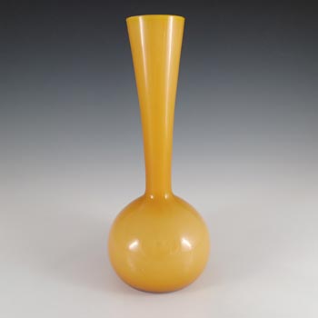 (image for) Scandinavian Style Vintage Amber Opal Cased Glass Vase