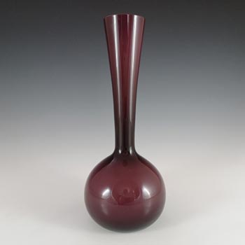 (image for) Scandinavian Style Vintage Purple Opal Cased Glass Vase