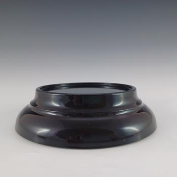 (image for) Sowerby #2435 Art Deco Black Glass Base / Plinth / Stand
