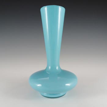 (image for) Empoli Italian Scandinavian Style Blue Opaque Cased Glass Vase