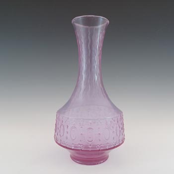 (image for) Stelvia Italian 'Opalina Fiorentina' Lilac Textured Glass Vase