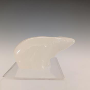 (image for) MARKED Hadeland Opaline Glass Norwegian Bear Sculpture
