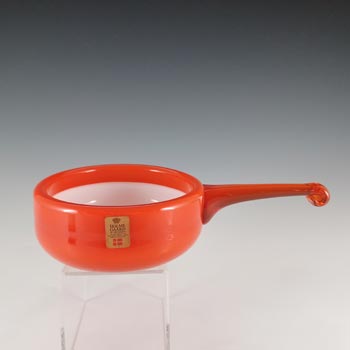 (image for) Holmegaard Palet Orange Cased Glass 'Herring' Bowl by Michael Bang