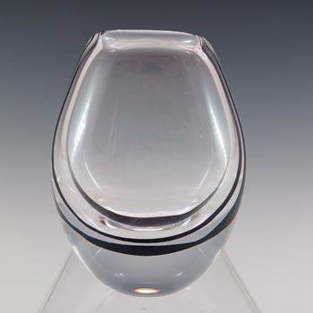 (image for) SIGNED Kosta Boda Glass 'Contour' Vase by Vicke Lindstrand
