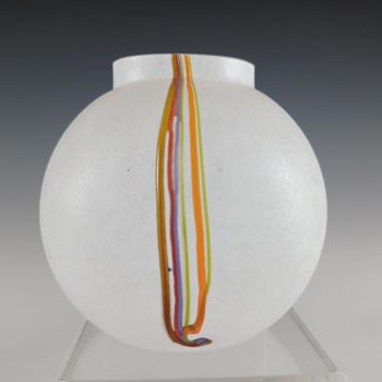 (image for) SIGNED Kosta Boda Glass 'Rainbow' Vase by Bertil Vallien