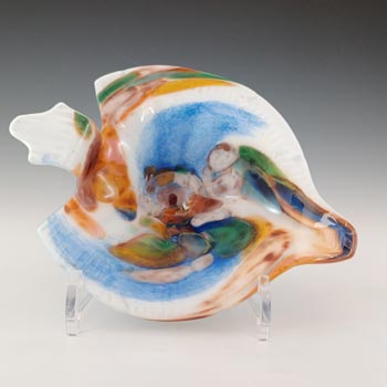 Murano Venetian Multicoloured Vintage Glass Bowl/Ashtray