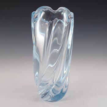 (image for) SIGNED Orrefors Blue Glass Vase by Edvin Öhrström - FU 2444