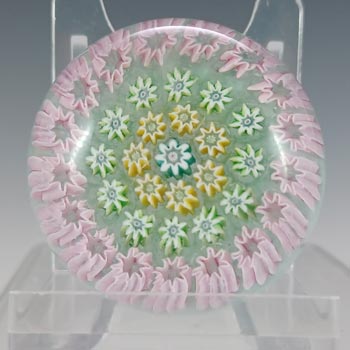 (image for) Perthshire #PP3 Green Glass Early Miniature Millefiori Paperweight