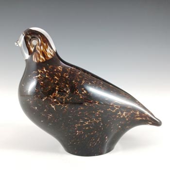 (image for) MARKED Wedgwood Brown Glass Partridge Bird RSW233