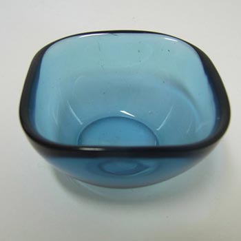 (image for) Orrefors Sven Palmqvist Blue Glass Fuga Bowl - Marked