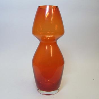 (image for) Riihimaki #1479 Riihimaen Lasi Oy Red Glass Vase