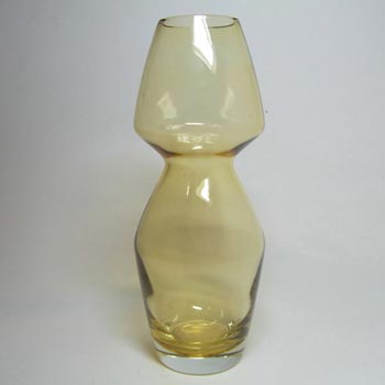 (image for) Riihimaki #1479 Riihimaen Lasi Oy Amber Glass Vase