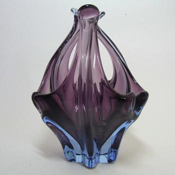 (image for) Cristallo Venezia CCC Murano Purple & Blue Sommerso Glass Bowl