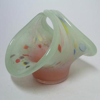 (image for) Vasart or Strathearn Pink & Green Mottled Glass Bowl B003