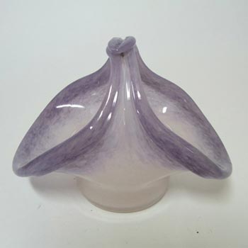 (image for) Vasart Signed Purple & White Mottled Glass Bowl B003